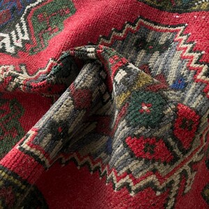 2x3 tribal rug, Turkish small rug, Wool rug, Vintage rug, Mini rug, Door mat rug, Ethnic rug, Decorative rug, Tiny rug, Hand knotted rug image 14