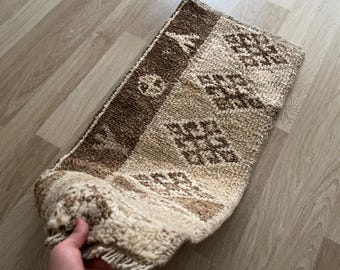 Tappeto anatolico 2x3, piccolo tappeto 2x4, tappeto annodato a mano, mini tappeto vintage, tappeto decorativo, tappeto di lana, tappeto organico, tappeto fatto a mano, tappeto antico, tappeto tribale
