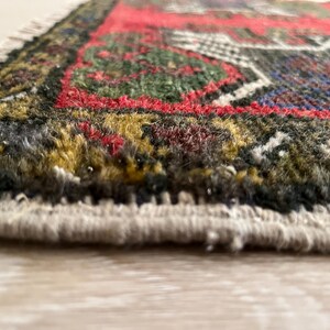 2x3 tribal rug, Turkish small rug, Wool rug, Vintage rug, Mini rug, Door mat rug, Ethnic rug, Decorative rug, Tiny rug, Hand knotted rug image 8