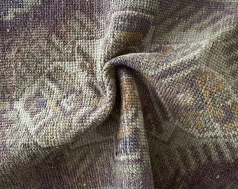 Kleiner oushak Teppich, 70x30 Wollteppich, Handgeknüpfter Wollteppich, Antiker Teppich, Handgeknüpfter Teppich, Wollteppich, Miniteppich