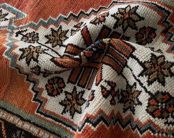 Old small rug 2x3, Turkish rug, Anatolian rug, Door mat rug, Wool rug, Hand knotted rug, Mini rug oushak, Minimal rug, Boho rug, Bath rug