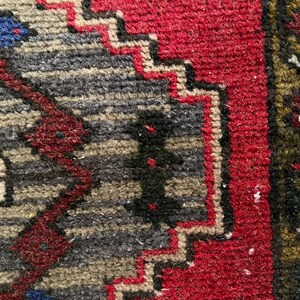 2x3 tribal rug, Turkish small rug, Wool rug, Vintage rug, Mini rug, Door mat rug, Ethnic rug, Decorative rug, Tiny rug, Hand knotted rug image 9