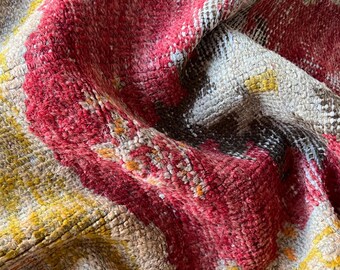 1x4 Kurzläufer, Wollteppich, Oushak Teppich, Antiker Teppich, Handgeknüpfter Teppich, Webteppich, Alter Teppich, Türkischer Teppich, Vintage Teppich