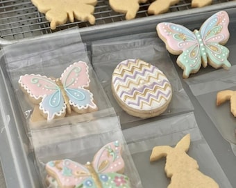 ¡ENVÍO RÁPIDO! Galletas de azúcar sin decorar (1 docena) de galletas sencillas, mantequilla auténtica.