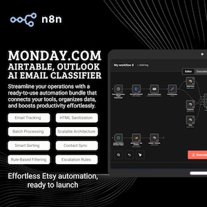 AI Email Management – Outlook, Airtable & Monday.com Automation Workflow
