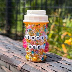 Menty B Meds Blinged Pill Bottle
