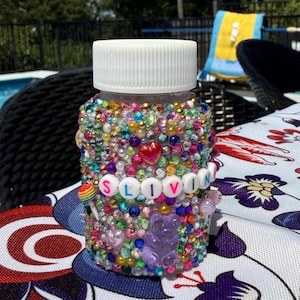 Sliving Blinged Pill Bottle