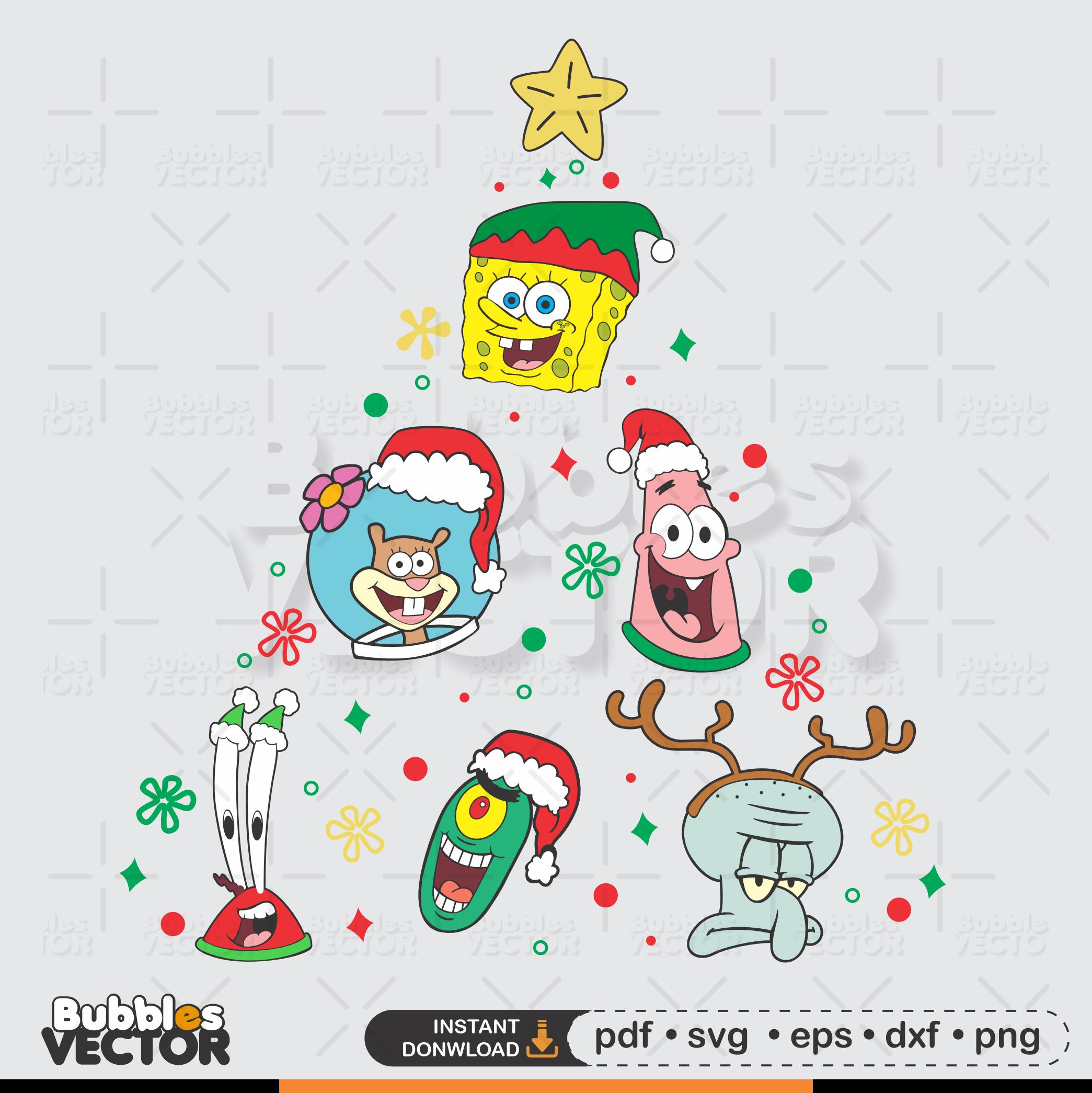 Christmas Spongebob Svg Australia