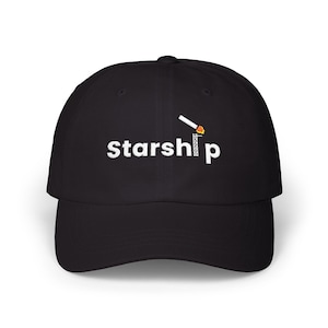 Rocket Embroidered Dad Hat: Space Travel Gift for Aerospace Fans