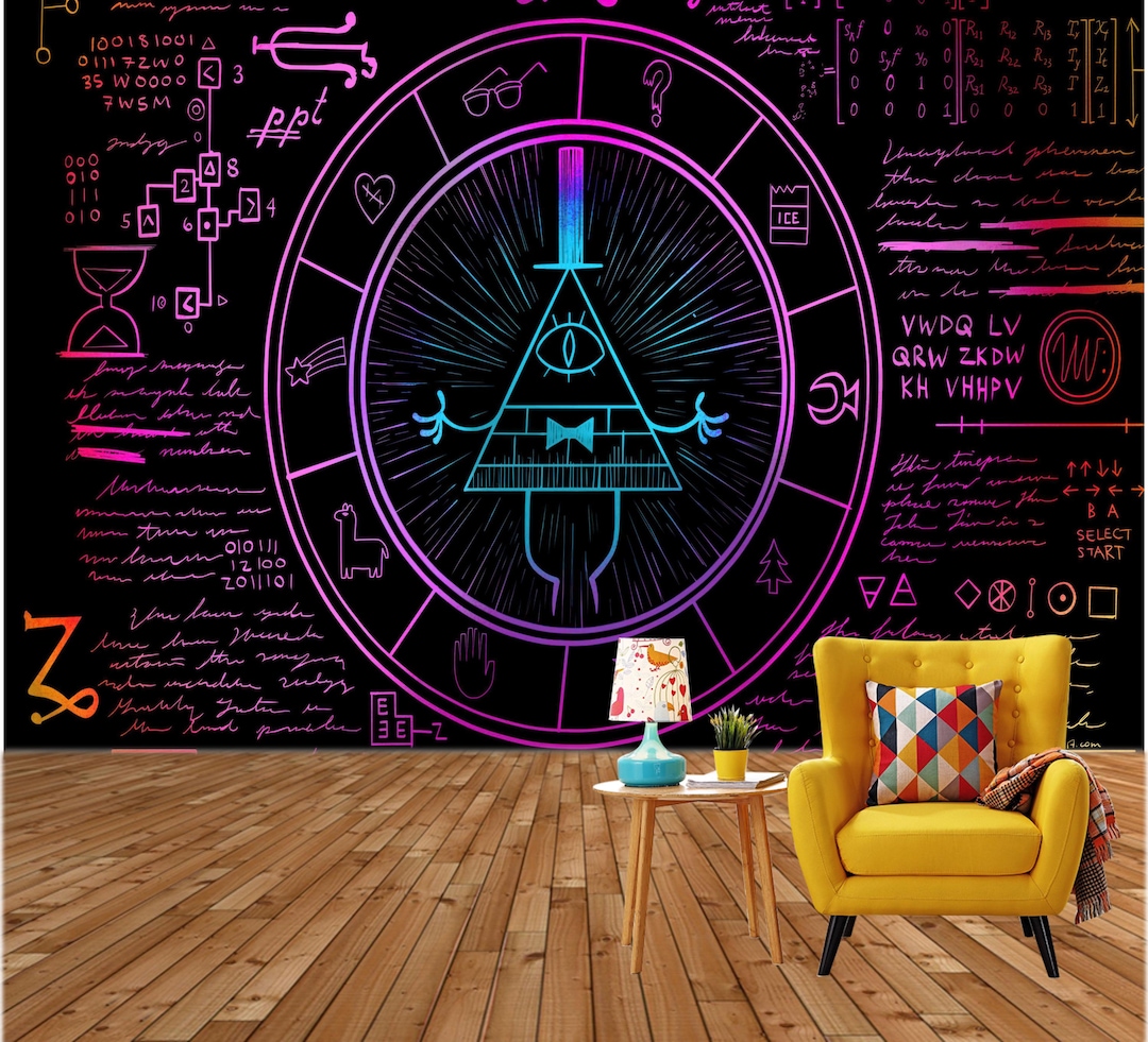 Gravity Falls Wall Decor: Bill Cipher Wall Decor, Pyramid Wallpaper ...