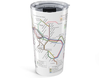 Narnia Subway Map 20oz Tumbler