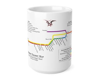 UK Orders: Hobbit Subway Map Coffee and Tea Mug, 15oz