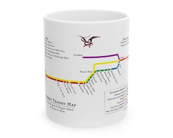 Hobbit Subway Map Coffee Mug (11 oz and 15 oz)