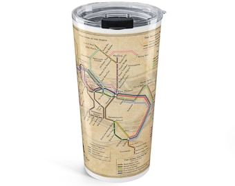 Narnia Subway Map 20oz Tumbler