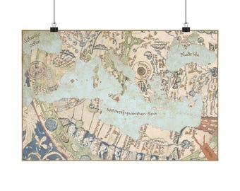 Medieval and Modern Map Mashup: Psalter Map