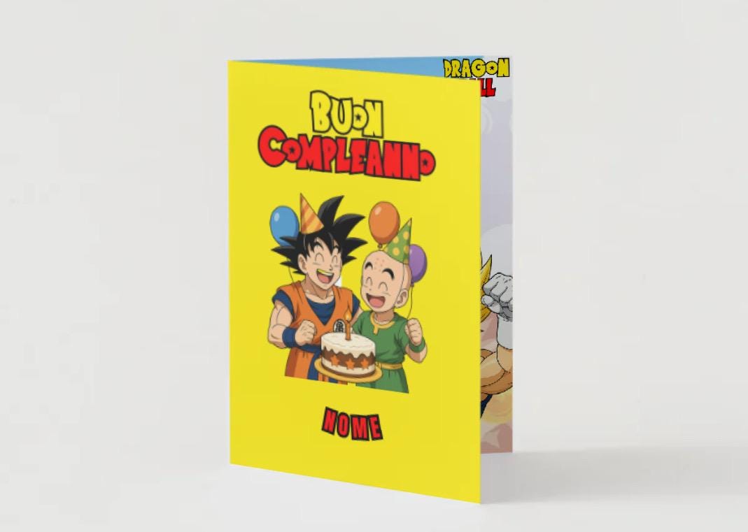 孫悟空 誕生日バースデーカード Dragon ball birthday card - Etsy 日本