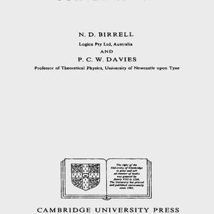 Quantum Fields in Curved Space | PDF