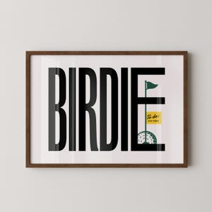 Golf Birdie Print, Golf Gift Men, dopamine decor, golf art, golf decor, officiant gift, golf print, masculine wall art, downloadable print