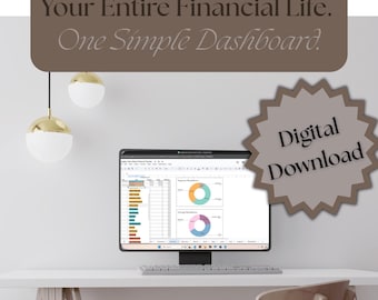 Digital Budget Planner, Financial Tracker Spreadsheet Excel Google Sheets, Debt Payoff Calculator, Savings Goal Template, Annual Summary