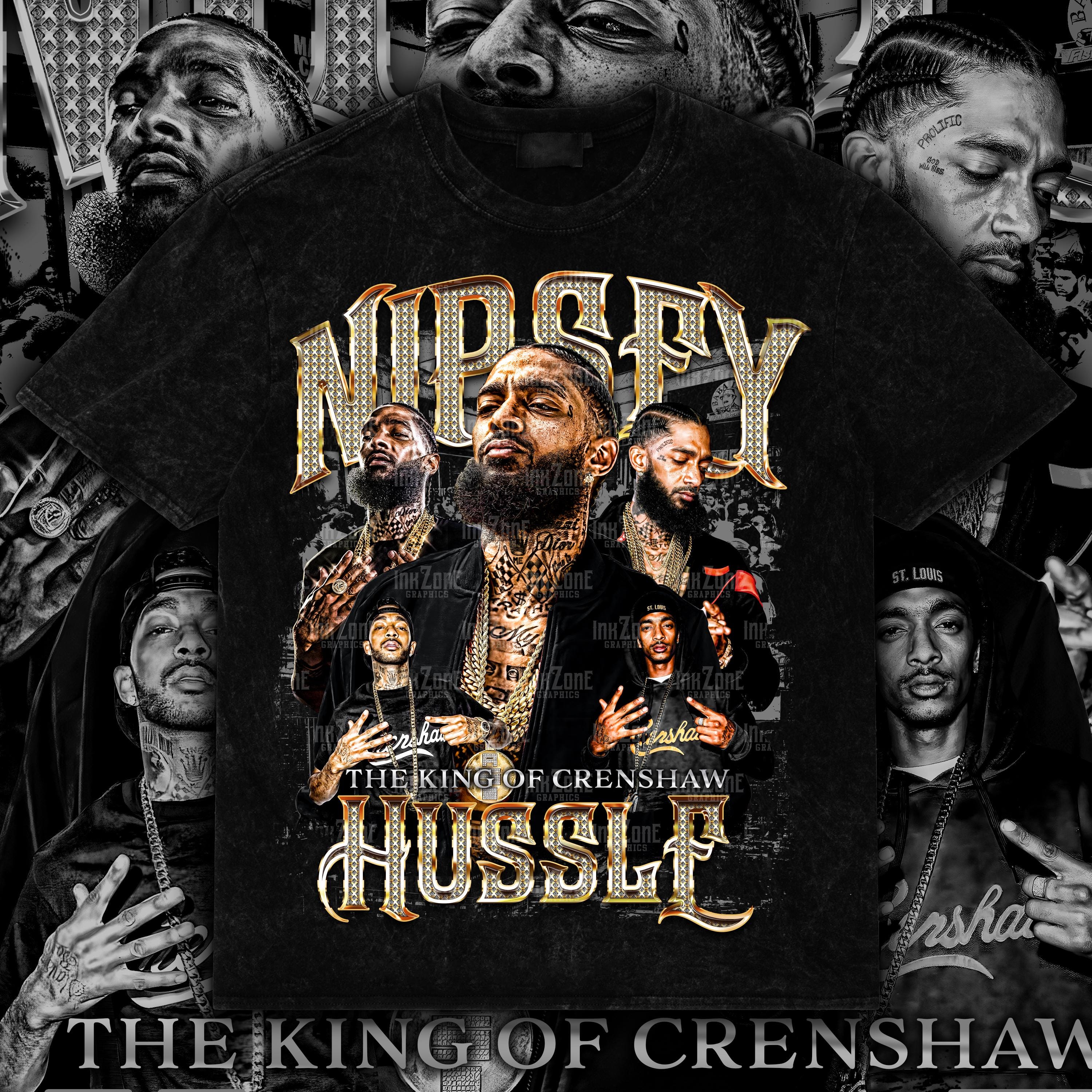 Nipsey Hussle Custom Design Tee | Retro Vintage Style | 14x17