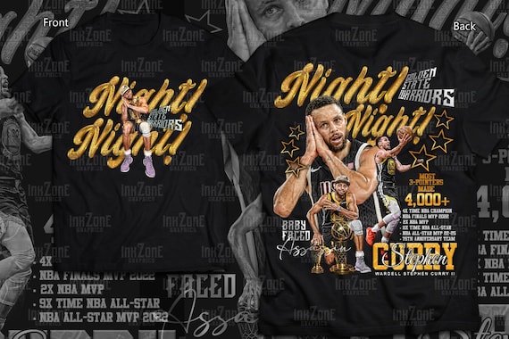 Stephen Curry Night Night Custom Design Tees PNG Digital Download