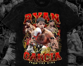 Ryan Garcia Front and Back PNG Design – Retro Vintage Style | 16x20inches Digital Download best for DTF and DTG Printing | Ready to Print