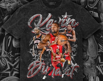 Kevin Durant Bootleg Tee Design Set | 16x20 PNGs + Halftone | Retro Basketball Streetwear Digital Download