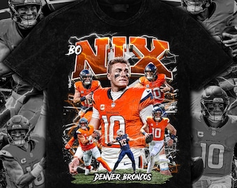 Retro Bo Nix Design PNG | Vintage Football Artwork | 16x20 Digital Download | Halftone Style | 300 DPI | Front Design | Ready to Print