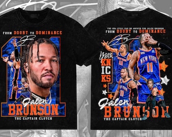 Jalen Brunson Bootleg Tee Design Set | 16x20 Front & Back PNGs + Halftone | Retro Basketball Streetwear Digital Download