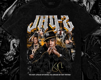 Jay-Z Retro Hip-Hop Design PNG with Halftone | Vintage Rap Artwork | 14x17 Front Design | 300 DPI | Printable Digital Instant Download