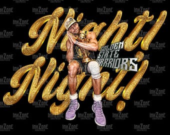 Stephen Curry Night Night Custom Design Tees PNG Digital Download