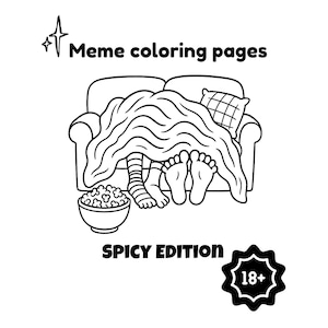 Livro de colorir picante para adultos – Páginas para colorir de memes engraçados e sensuais | Edição Naughty