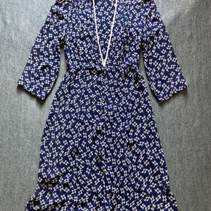 1940s Printed Chiffon OverdressM image 7