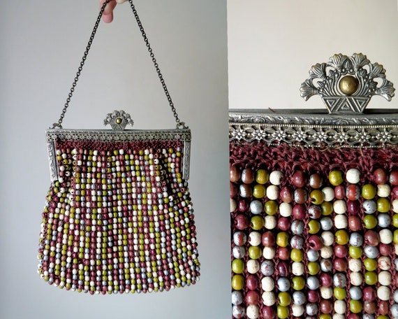 1930s Bead Crochet Handbag
