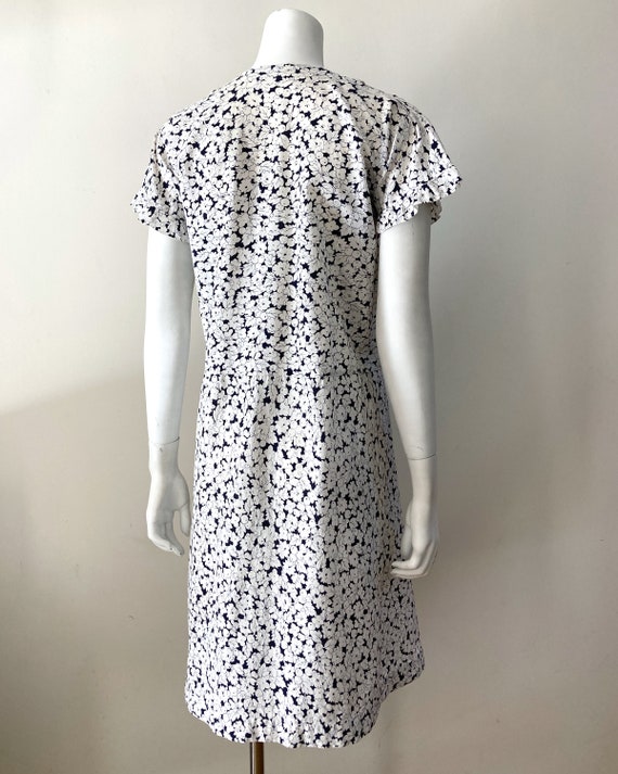 1920s Floral Cotton Dress–M - image 6