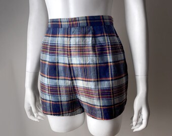 1950s Madras Short Shorts–Size 4/6