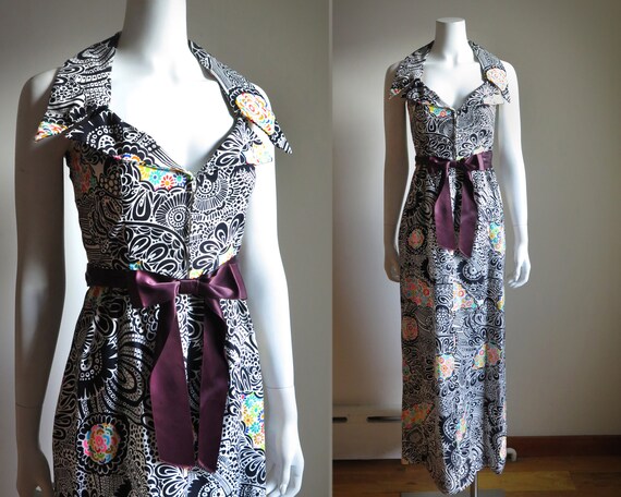 1970s Psychedelic Maxi - XS