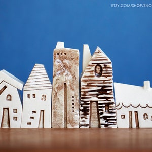 Little Ceramic Village with Modern Houses and Cabins - Amsterdam / Bruges