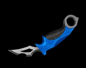 3D gedrucktes Spielzeug Karambit - Kralle aus Stahl gebogenes Messer Prop für Kinder & Sammler