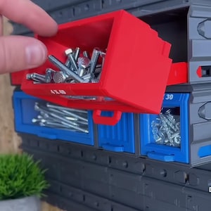 Modularer Arbeitsbehälter (Medium) - Spielband: Schreibtischorganisation 3D-Drucke