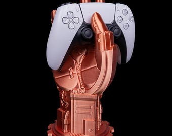 3D gedruckte Handgriff Controller Cradle - Locking Schreibtischständer