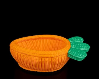 Osterkarottenschale - 3D gedruckter Frühlings Leckerbissenhalter & saisonale Dekoration