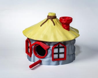 3D Printed PLA Birdhouse – Rear Mount, Removable Floor, Easy Clean Nesting Box