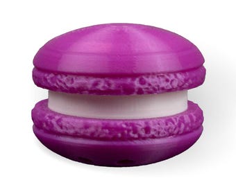 Macaron Clicker Schlüsselbund Set | 3D Gedruckter Macaron Fidget Spielzeug Schlüsselanhänger