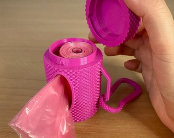 Hundekotbeutelspender mit Clip Snap Deckelhalter Nachfüllbar Leichter Haustier Kotbeutel Träger Mehrere Farben