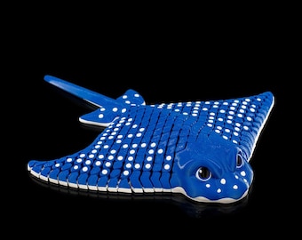 Igor der gefleckte Adlerstrahl Flexi Spielzeug Ozean Kreatur Meer Tier Geschenk