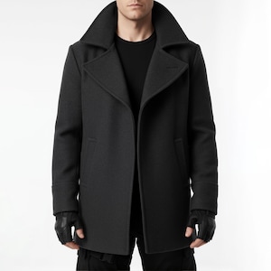 Resident Evil 8 Chris Redfield Wool Cosplay Coat - RE8 Chris Redfield Cosplay Costume - Resident Evil Halloween Cosplay Coat