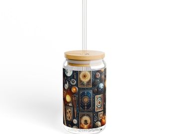 Vintage Celestial Tarot Collage Sipper