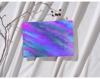 Abstract Color Wash Art Print | Blue, Purple, and Pink Hues