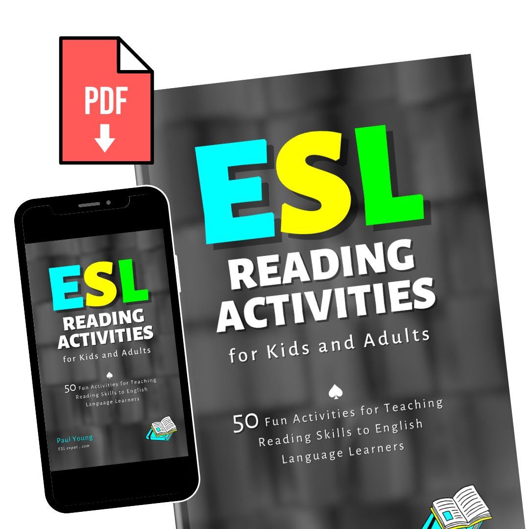ESL Reading Activities: English Language Learning PDF Book - Etsy